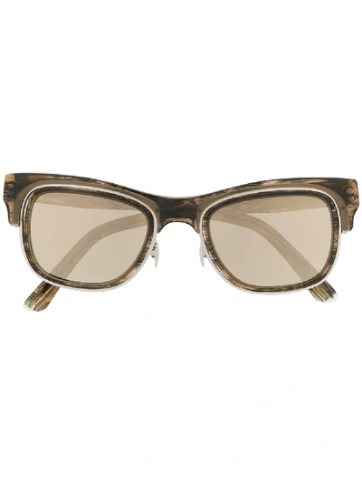 Cutler And Gross M1141 Wg Unisex Sunglasses In Braun