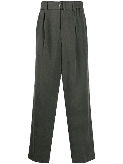 Issey Miyake Loose Tailored Suit Trousers In Grey