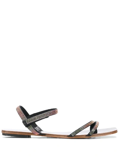 Pedro Garcia Kairi Strappy Sandals In Black