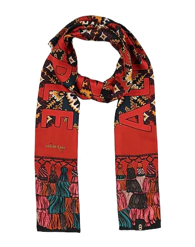 Ottod'ame Scarves In Brick Red