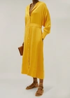 ASCENO ROME MIMOSA SILK SHIRT DRESS,D012F01C20XS