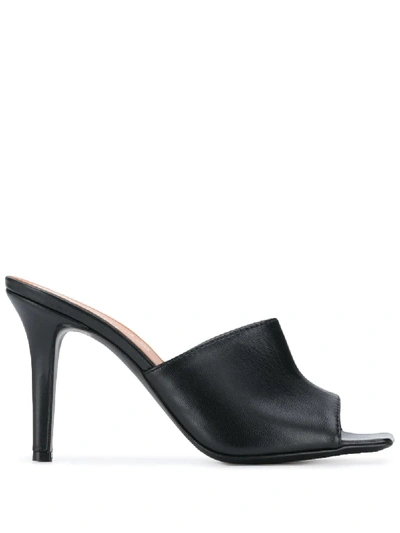 Paul Warmer Lolita Open-toe Mules In Black