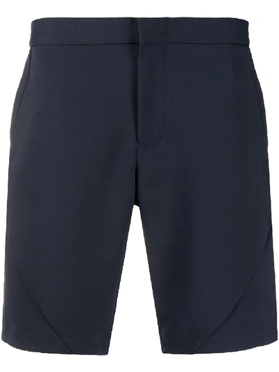 Hugo Boss Textured Bermuda Shorts In Blue