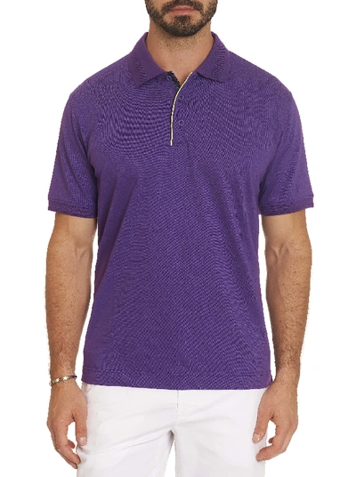 Robert Graham Champion Performance Polo In Violet
