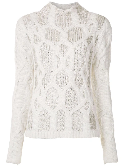 Andrea Bogosian Reset Knitted Blouse In Neutrals