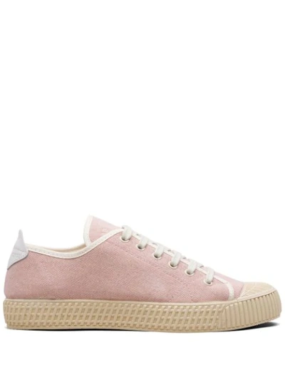 Car Shoe Logo Low-top Trainers In Pink