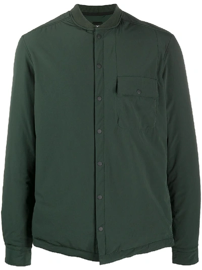 Hugo Boss Padded Shirt Jacket In Green