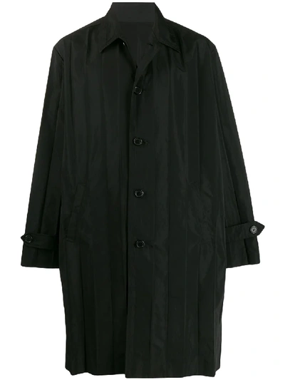 Undercover Single-breasted Coat In Black