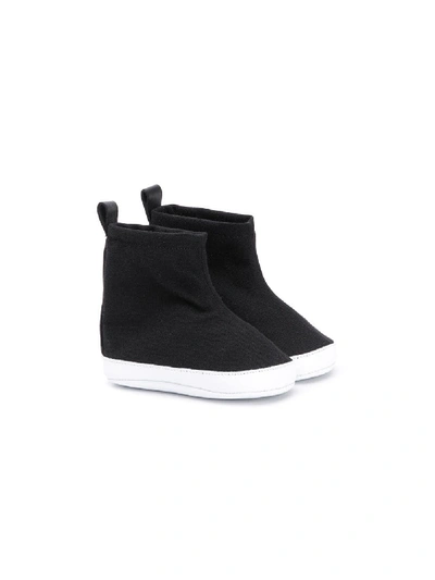 Balmain Babies' Sneaker Booties In Black