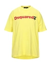 Dsquared2 T-shirts In Yellow