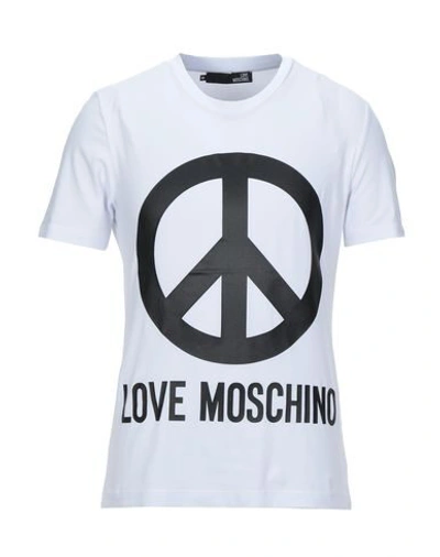 Love Moschino Logo Print T-shirt-white