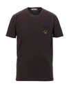 Grey Daniele Alessandrini T-shirts In Brown