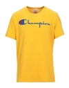 Champion T-shirts In Ocher