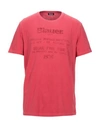 Blauer T-shirts In Red