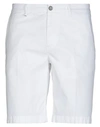 Re-hash Re_hash Man Shorts & Bermuda Shorts White Size 36 Cotton, Elastane