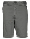 Emporio Armani Man Shorts & Bermuda Shorts Lead Size 34 Cotton, Elastane In Grey