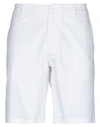 Armani Exchange Jersey Knit Bermuda Shorts In White