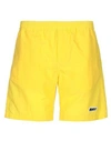 Msgm Shorts & Bermuda Shorts In Yellow