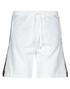 Brian Dales Man Shorts & Bermuda Shorts White Size S Polyester, Cotton In White