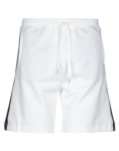 Brian Dales Man Shorts & Bermuda Shorts White Size Xxl Polyester, Cotton