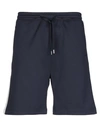 Brian Dales Man Shorts & Bermuda Shorts Midnight Blue Size S Polyester, Cotton