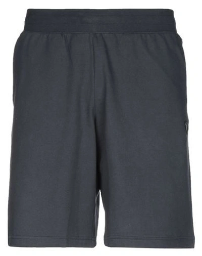 Ea7 Man Shorts & Bermuda Shorts Midnight Blue Size Xs Cotton