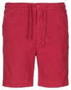 East Harbour Surplus Man Shorts & Bermuda Shorts Red Size 34 Cotton, Elastane