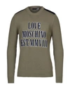 LOVE MOSCHINO LOVE MOSCHINO MAN SWEATER MILITARY GREEN SIZE XL COTTON, WOOL,14044343IT 4