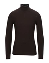 Gran Sasso Turtlenecks In Dark Brown