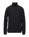 Grey Daniele Alessandrini Turtlenecks In Black