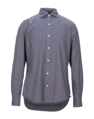 Finamore 1925 1925 Shirts In Slate Blue