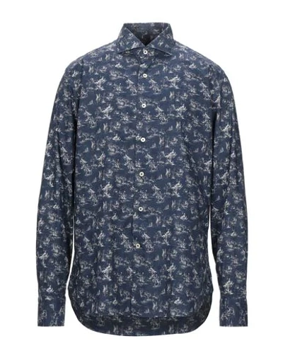 Alessandro Gherardi Patterned Shirt In Blue