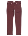 Pt05 Denim Pants In Maroon
