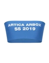 Artica Arbox Artica-arbox Woman Top Azure Size M Viscose, Polyester In Azure