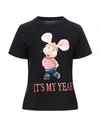 Alberta Ferretti T-shirts In Black