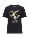 Alberta Ferretti T-shirts In Black