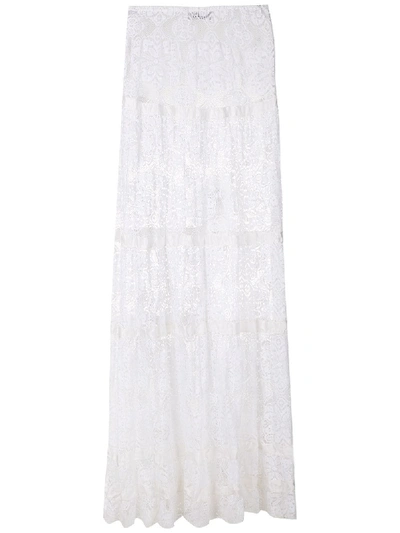 Amir Slama Lace Maxi Skirt In White