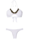 AMIR SLAMA FLORAL NECK BIKINI SET