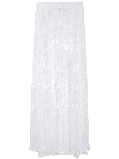 Amir Slama Calça Lace Palazzo Pants In White