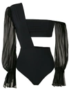 AMIR SLAMA ONE SHOULDER BODYSUIT