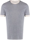 BRUNELLO CUCINELLI RIBBED-CUFF SHORT SLEEVED T-SHIRT