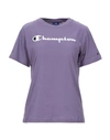Champion T-shirts In Mauve