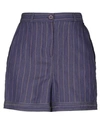 MANILA GRACE MANILA GRACE WOMAN SHORTS & BERMUDA SHORTS PURPLE SIZE 4 VISCOSE, POLYESTER,13411312CQ 4