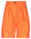 Department Five Department 5 Woman Shorts & Bermuda Shorts Orange Size 26 Polyester, Cotton In Orange