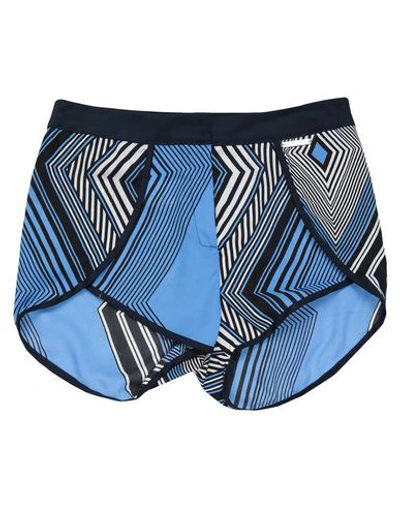 Frankie Morello Woman Shorts & Bermuda Shorts Blue Size 6 Polyester