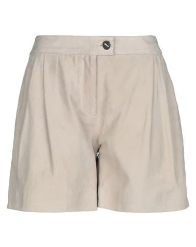 Liu •jo Leather Pant In Beige