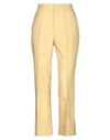 PLAN C PLAN C WOMAN PANTS YELLOW SIZE 8 POLYESTER,13458837XA 6