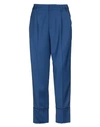 PT01 PT TORINO WOMAN PANTS BLUE SIZE 2 VISCOSE, VIRGIN WOOL, ELASTANE,13463732HA 2