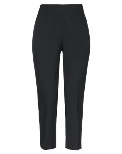 Peserico Woman Pants Black Size 12 Polyester, Viscose, Cotton, Elastane