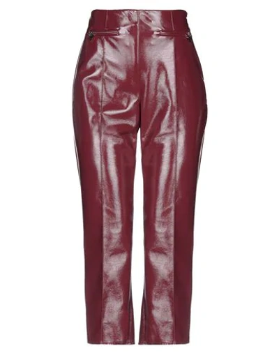 Elisabetta Franchi Cropped Pants In Red